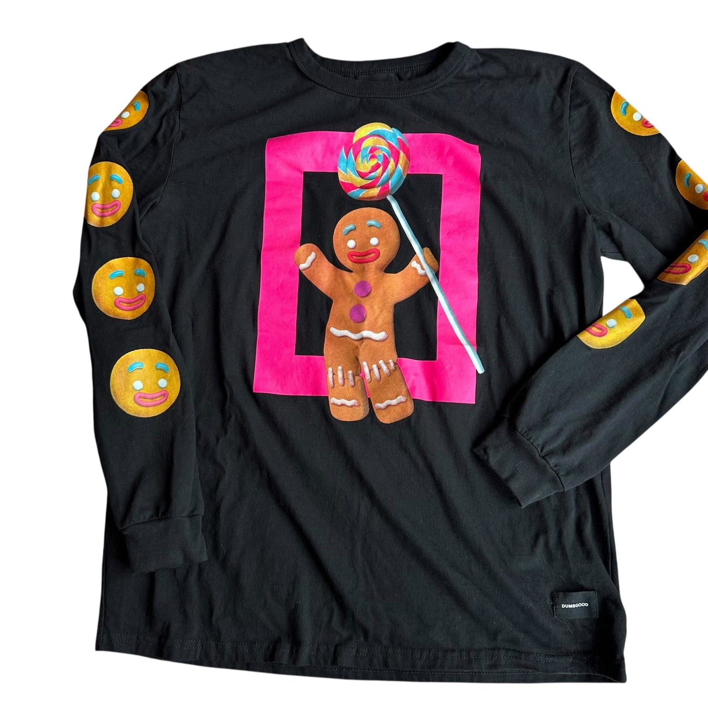 DumbGood x Shrek Gingerbread Man LongSleeve Shirt Mens Large