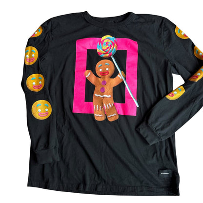 DumbGood x Shrek Gingerbread Man LongSleeve Shirt Mens Large