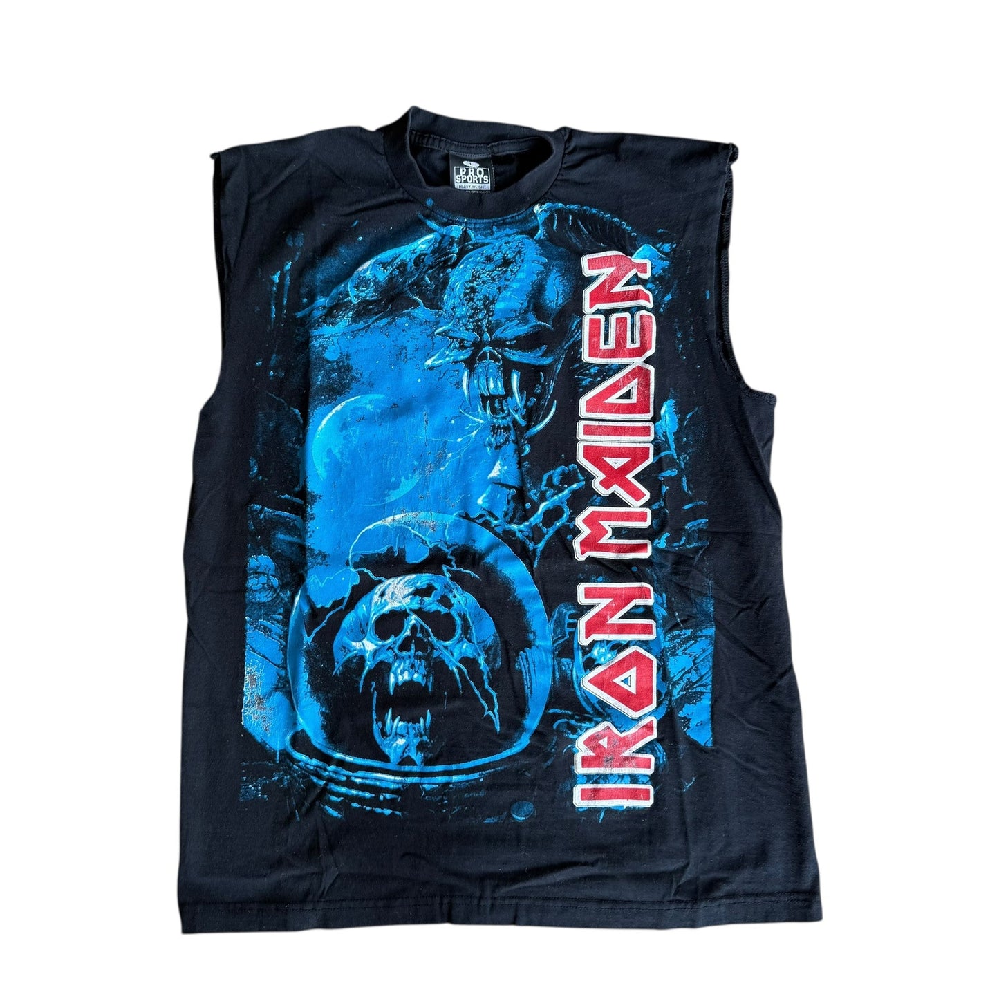 Iron Maiden Cutoff Sleeveless Shirt Mens Large
