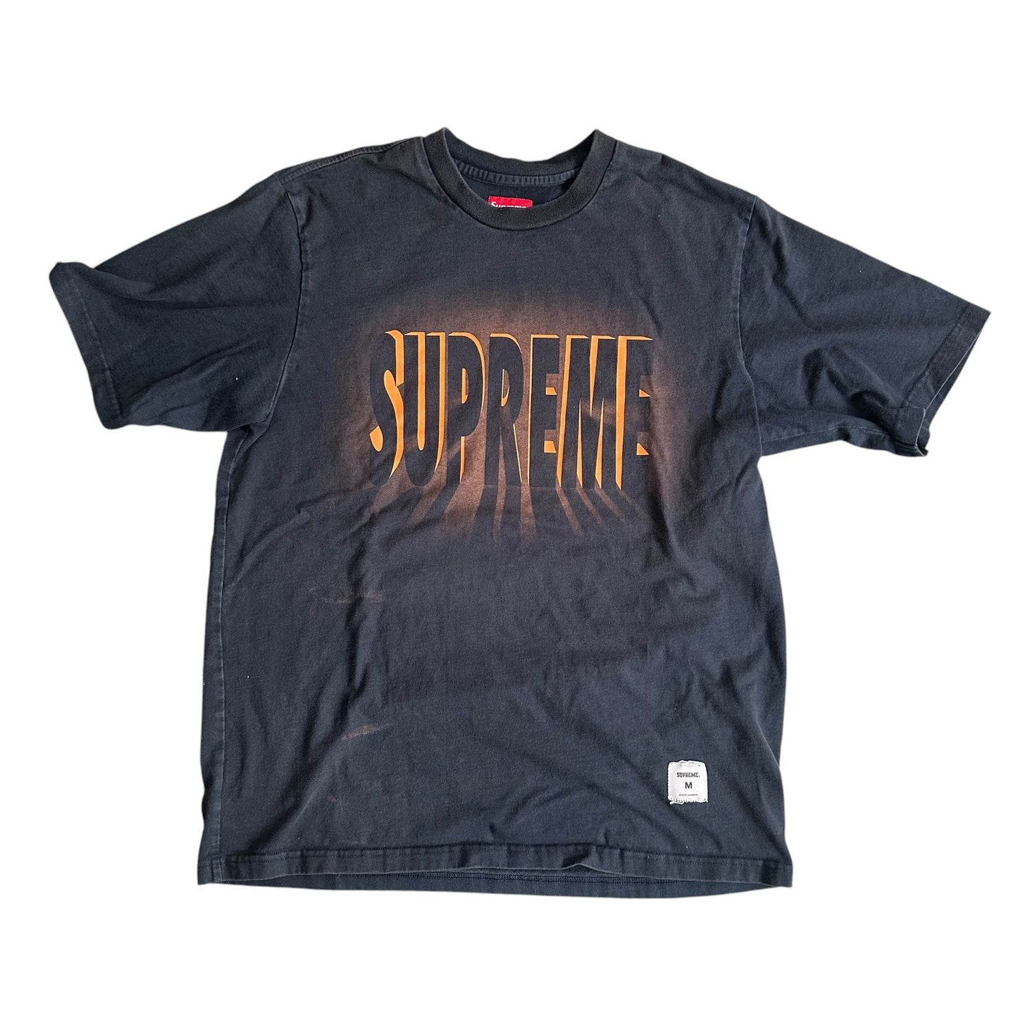 Supreme Light SS Gradient Black Shirt Size Large (FW18)