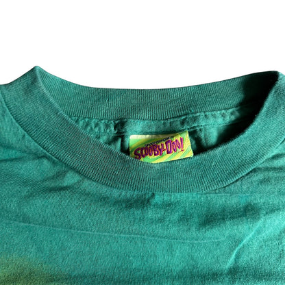 Vintage 1999 Scooby Doo Christmas Cropped Tee Shirt Mens XL