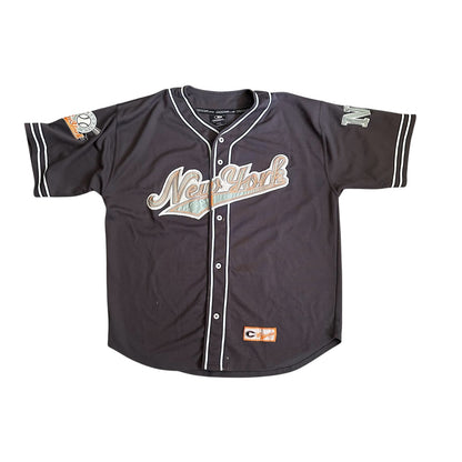 Vintage y2k Colosseum NYC Baseball Jersey Mens 2XL Gray