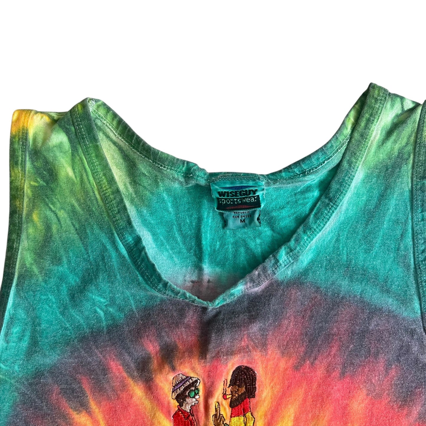 Vintage 90s Aruba TieDye Islands Tank Top Mens Medium