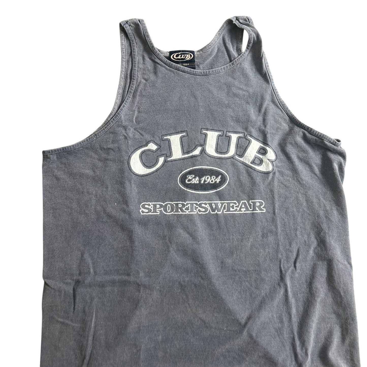 Vintage 90s Club USA Workout Tank Top Mens XL