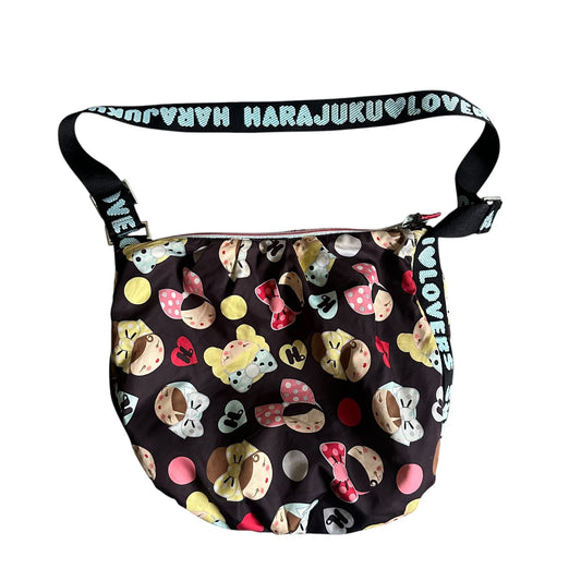 Harajuku Lovers y2k Bows Side Bag Purse Brown