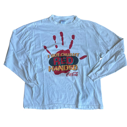 I Got Caught Red Handed Coca-Cola Shirt Mens XL