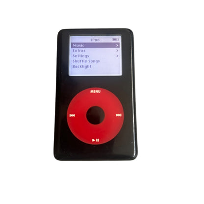 Apple iPod U2 Special Edition 4th Gen 20 GB Red/Black w / Cord RARE!