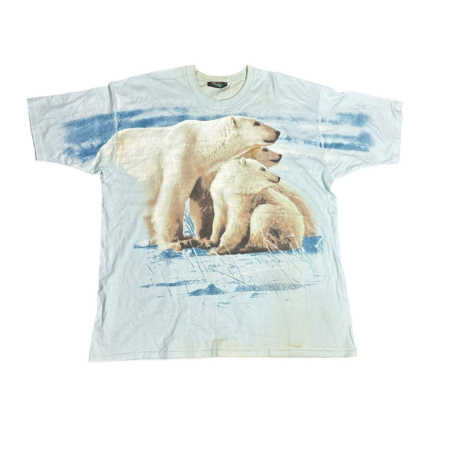 Vintage Polar Bear Large Print Tee Shirt 90s Mens 2XL