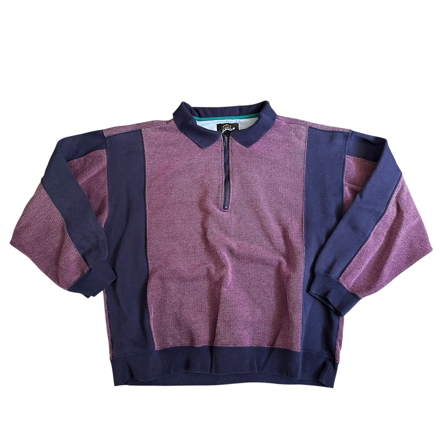 Vintage 90s Colorblock 1721 Sportclub Polo LongSleeve Mens XL