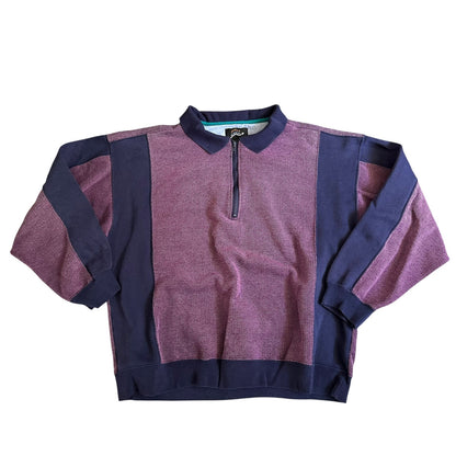 Vintage 90s Colorblock 1721 Sportclub Polo LongSleeve Mens XL