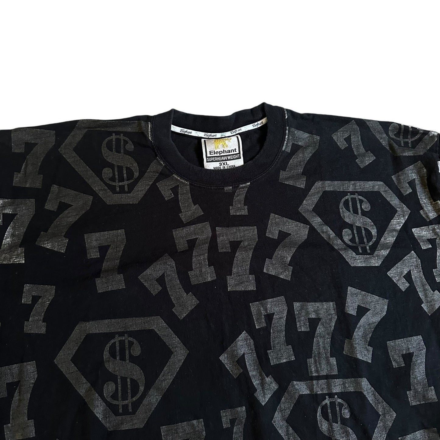 Vintage y2k Rap Money 7s Diamond Tall Tee Shirt Mens 3XL