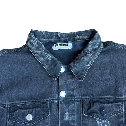 Paraval Black Denim Jacket Mens 2XL