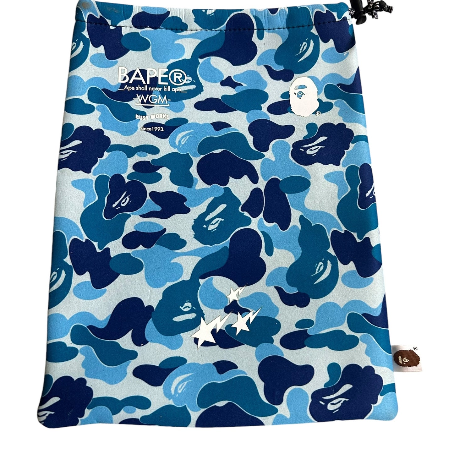 BAPE ABC Blue Gadgets Pouch Big Bag SS18