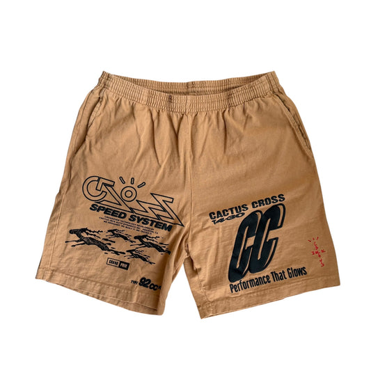 Travis Scott Cactus Jack 92CC Brown Shorts Mens Large