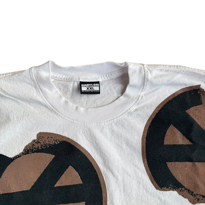 Babylon Peace AOP AlloverPrint White T-Shirt Mens 2XL