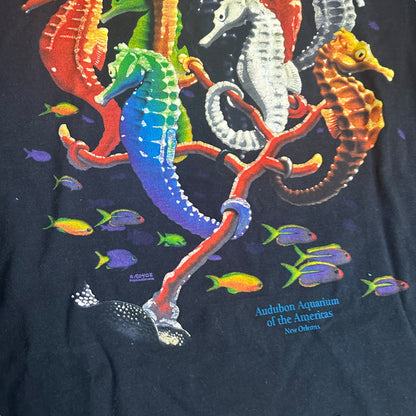 Vintage SeaHorse Audubon Aquarium New Orleans Tee Shirt Mens Large