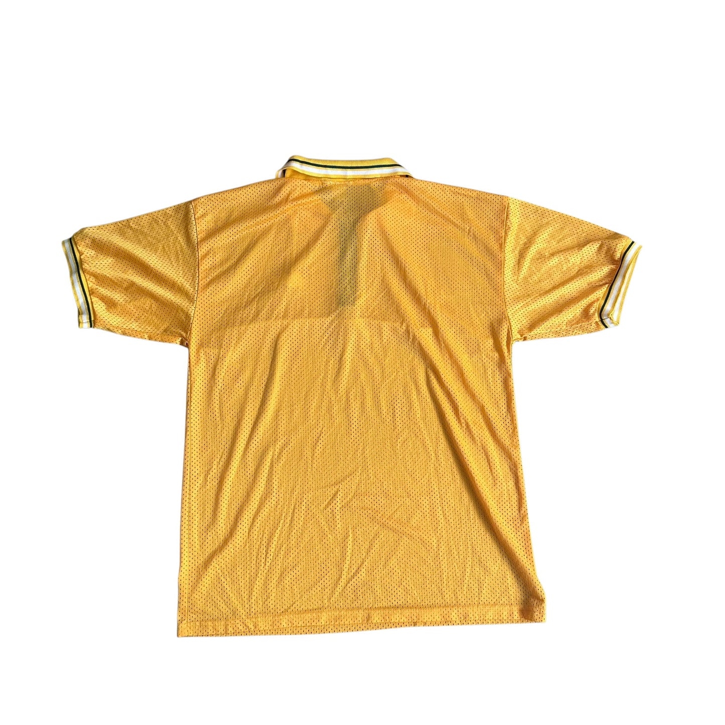 Vintage Made in USA FUBU Yellow Short Sleeve Jersey Mesh Mens XL