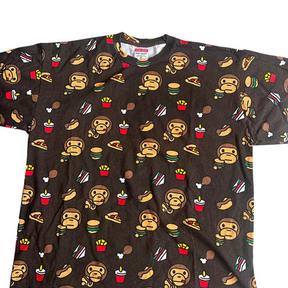 Baby Monkey Ape Junk Food AOP AlloverPrint Mens T-Shirt 2XL