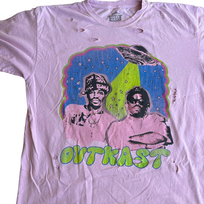 Outkast Rap Band Tee Distressed Shirt Mens XL