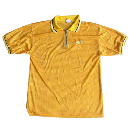 Vintage Made in USA FUBU Yellow Short Sleeve Jersey Mesh Mens XL