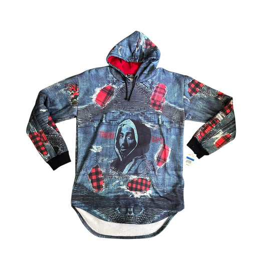 Vintage y2k Brooklyn Crossing 2pac Tupac Hoodie Mens XL NWT