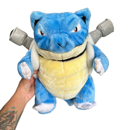 Vintage 1999 Blastoise Plush Big Plushie 16" Pokemon Official