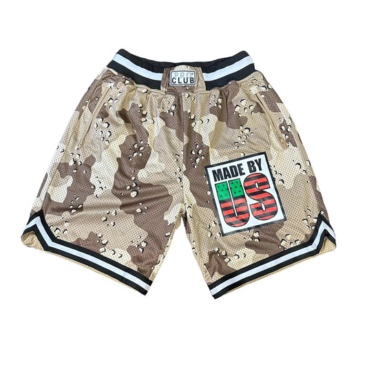 ProClub Made By Us Camo Basketball Shorts Mens Small