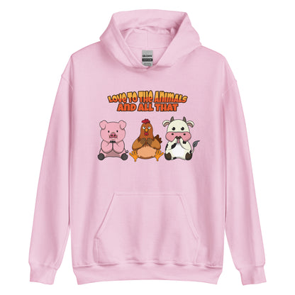 Love To The Animals and All That Hoodie (in Multiple Colorways)